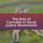 The Role of Cannabis in Social Justice Movements