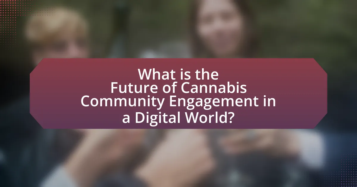 What is the Future of Cannabis Community Engagement in a Digital World?